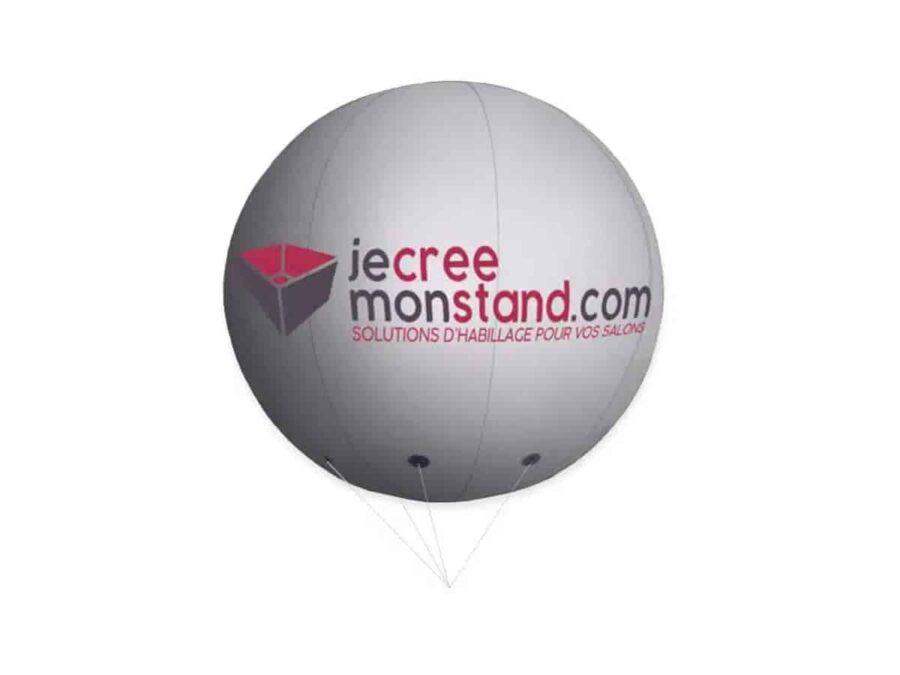Ballon publicitaire à hélium pour salons, foires et expositions